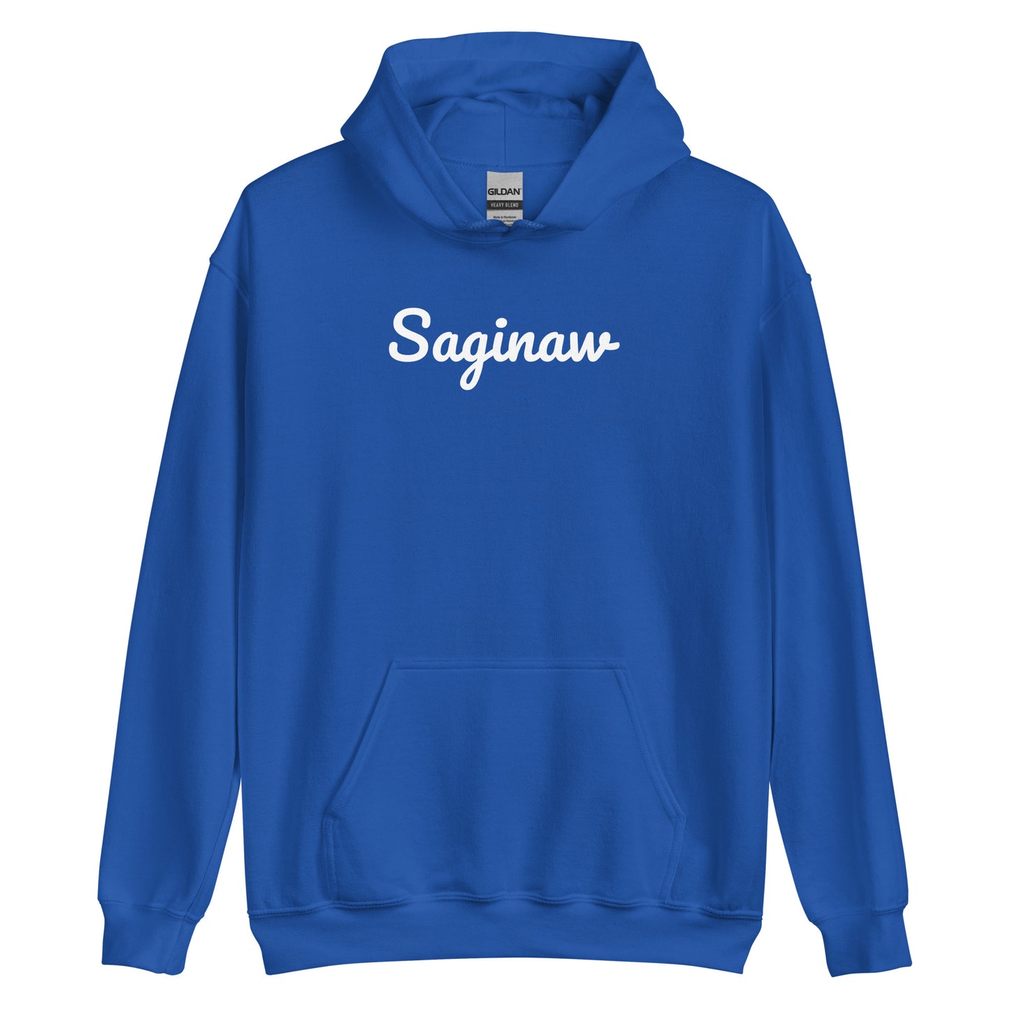 Saginaw Michigan Solo Script Unisex Hoodie