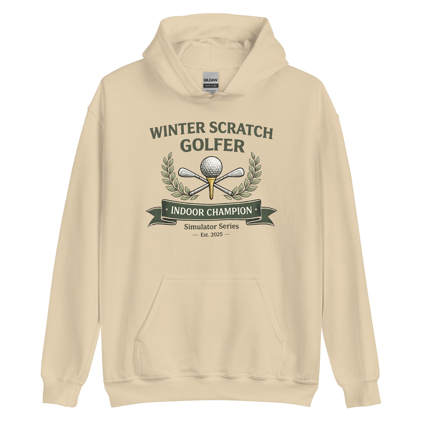 Winter Scratch Golfer - Simulator - Unisex Hoodie