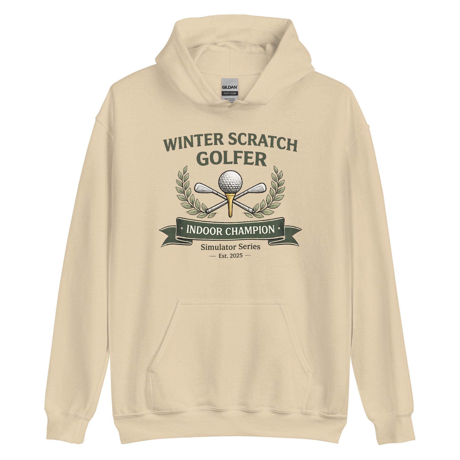 Winter Scratch Golfer - Simulator - Unisex Hoodie