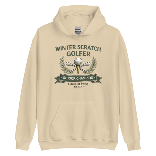 Winter Scratch Golfer - Simulator - Unisex Hoodie