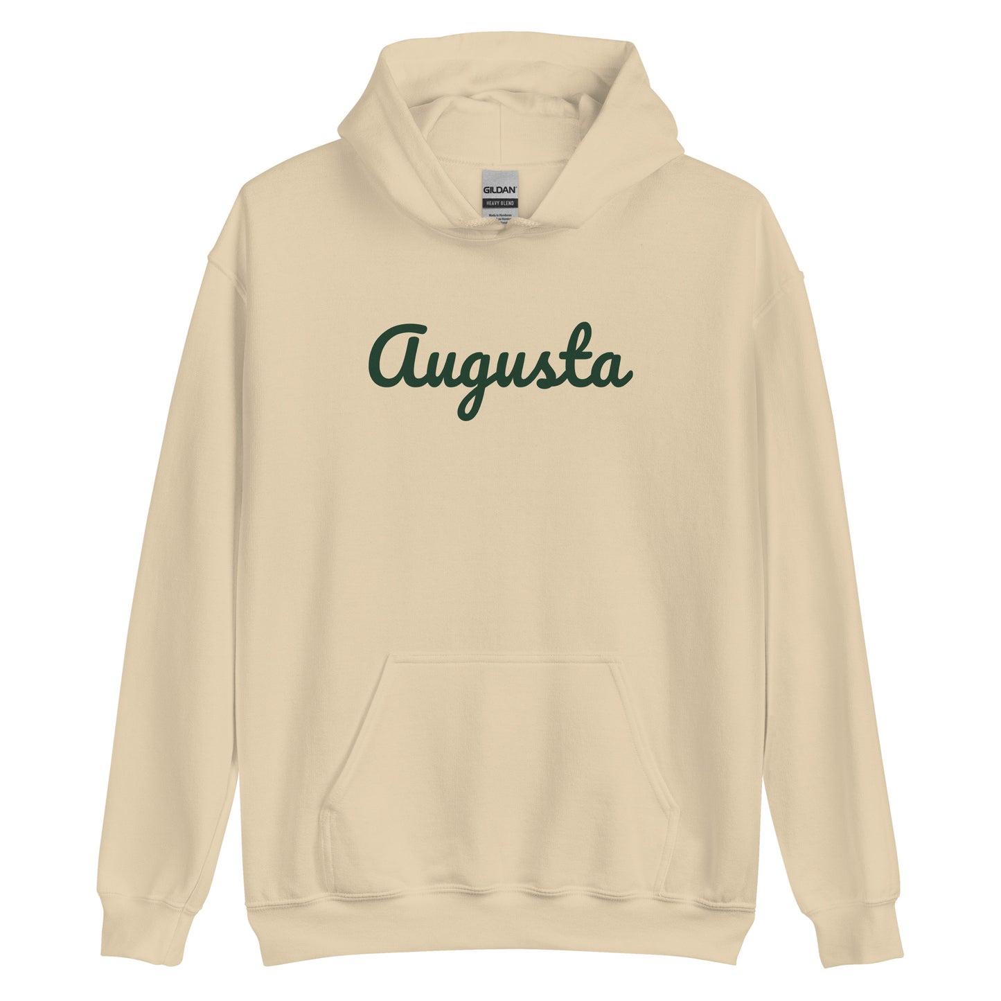 Augusta, Georgia - Green Logo - Solo Script Unisex Hoodie