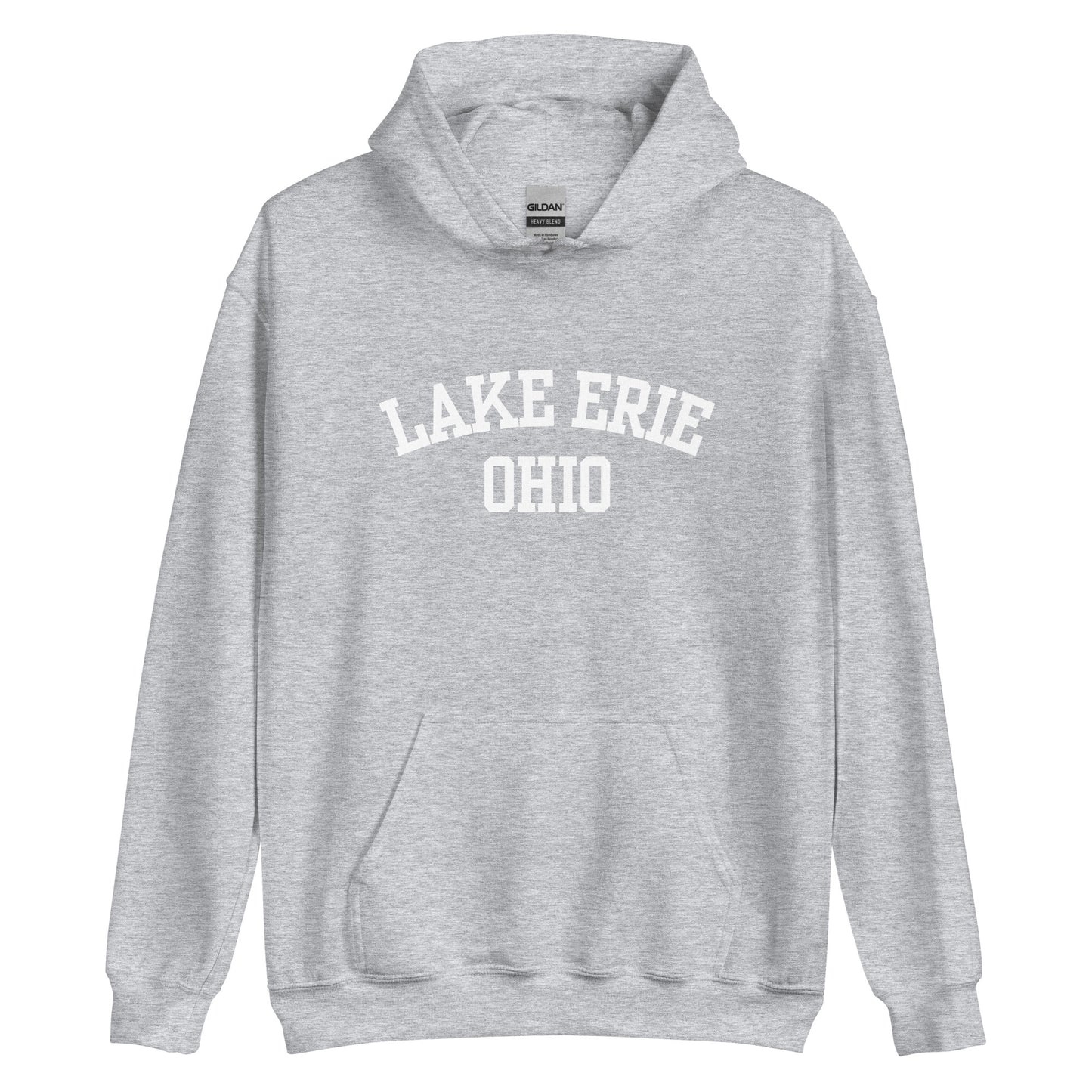 Lake Erie Ohio Block Unisex Hoodie