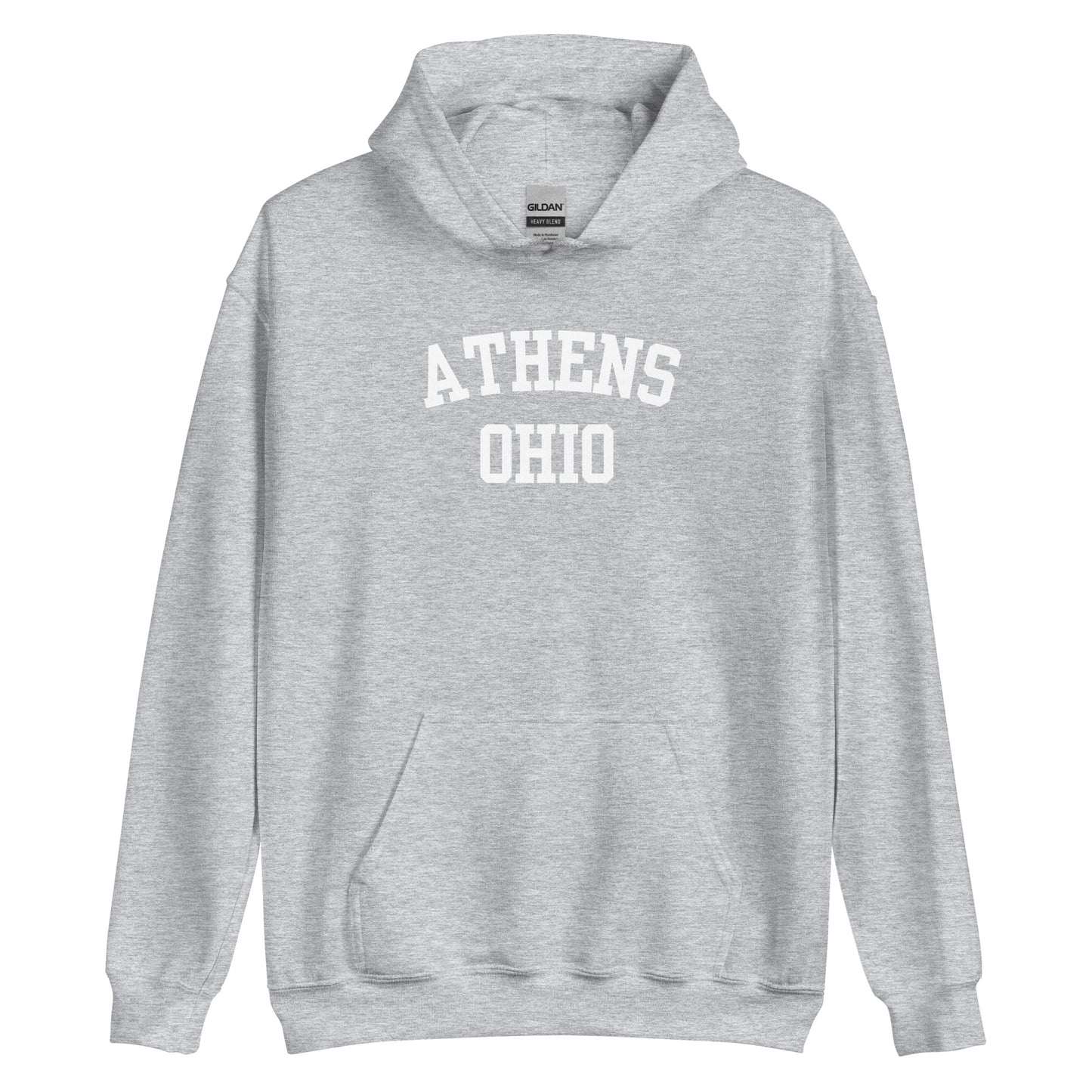 Athens Ohio Block Unisex Hoodie
