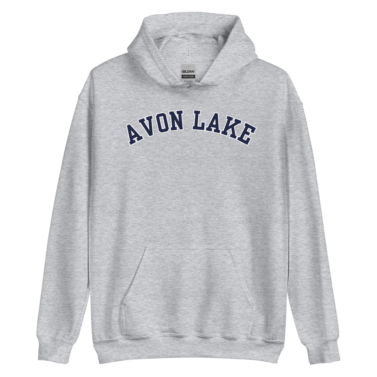 Avon Lake, Ohio Unisex Hoodie - Block Solo Outline