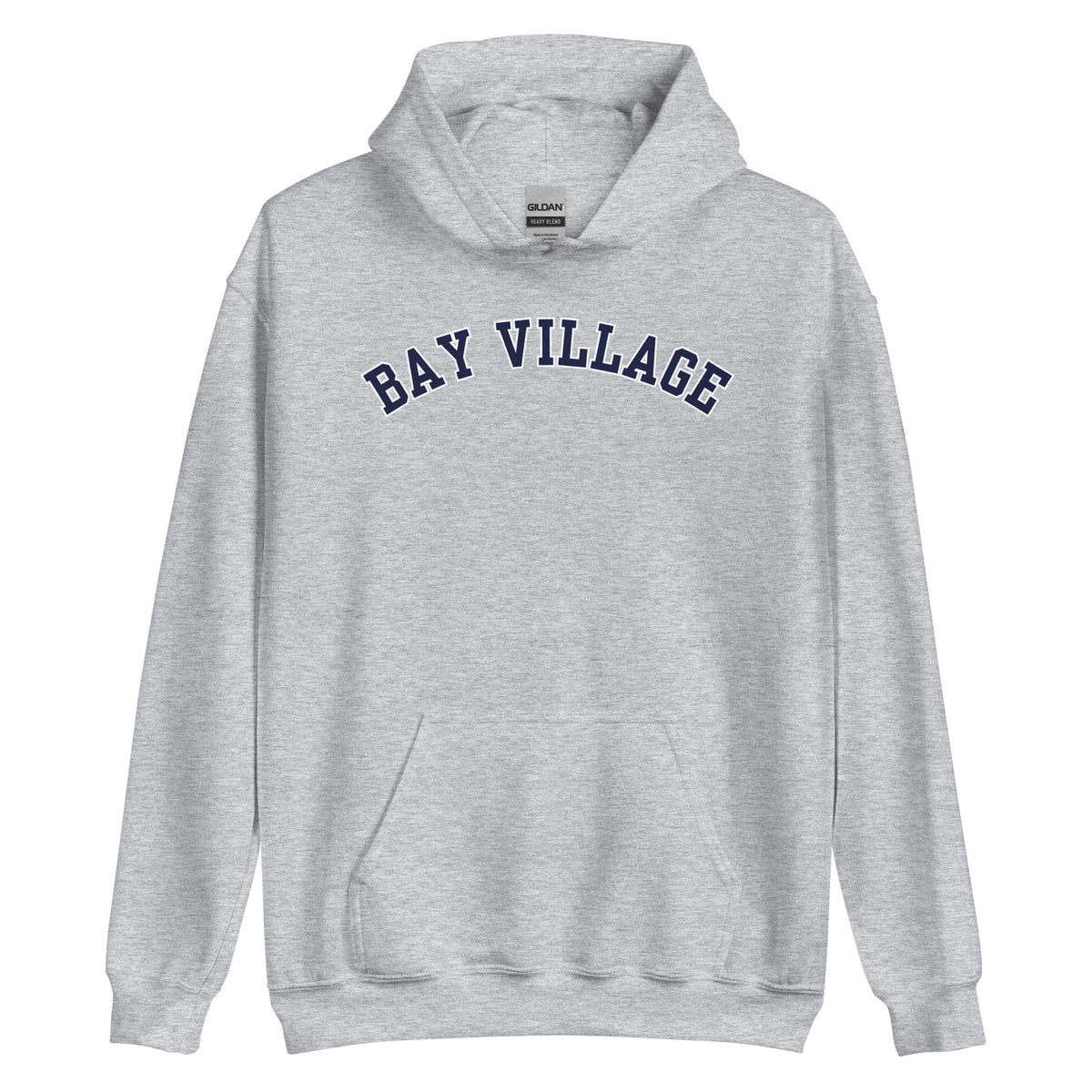 Bay Village, Ohio Unisex Hoodie - Block Solo Outline