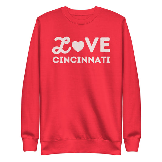 Cincinnati Ohio Valentine's Day Unisex Premium Sweatshirt