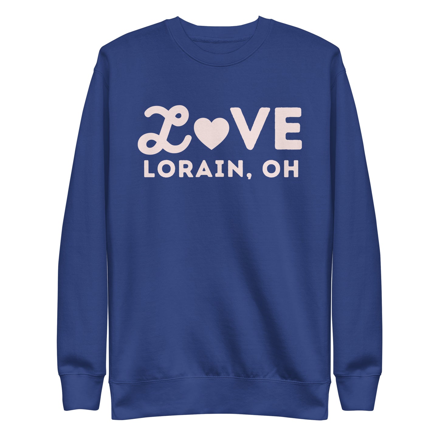 Lorain Ohio Valentine's Day Crewneck Unisex Premium Sweatshirt