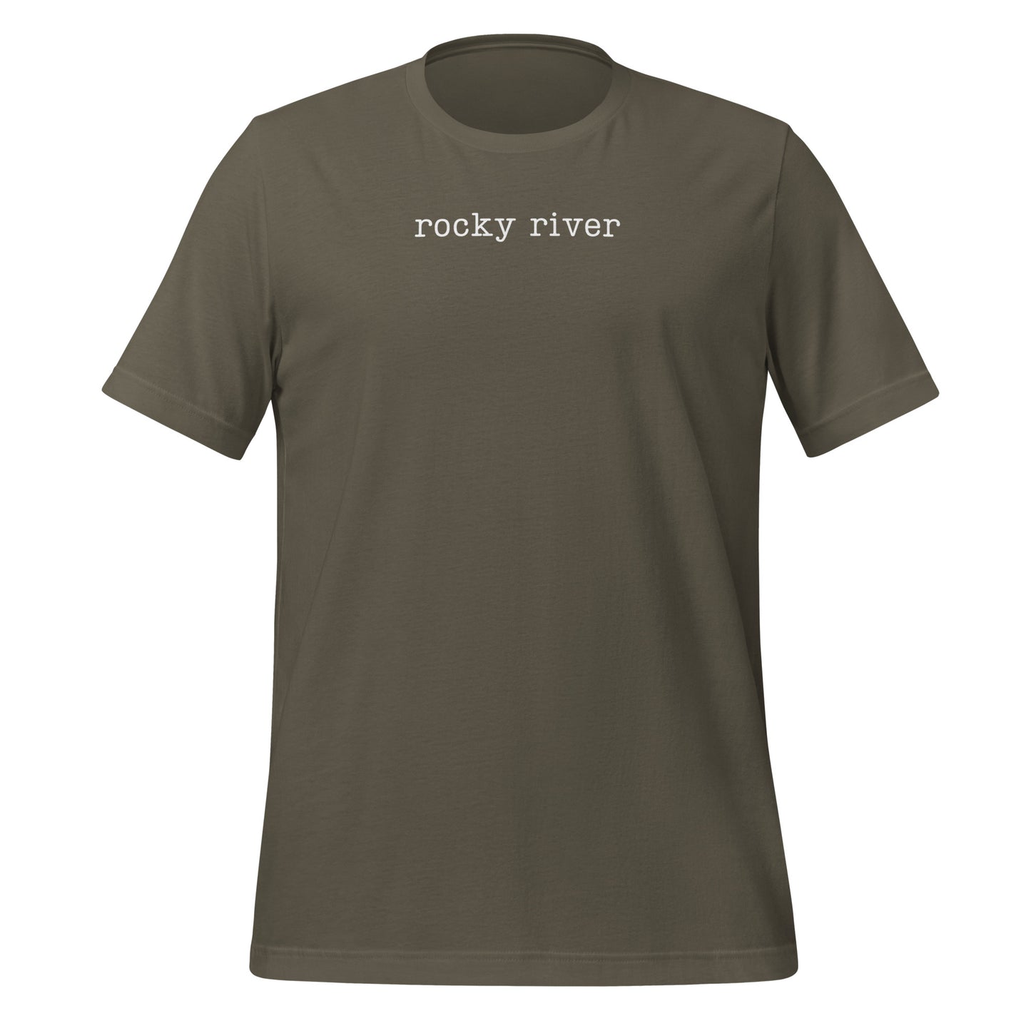Rocky River Ohio Minimalist Short Sleeve Unisex t-shirt