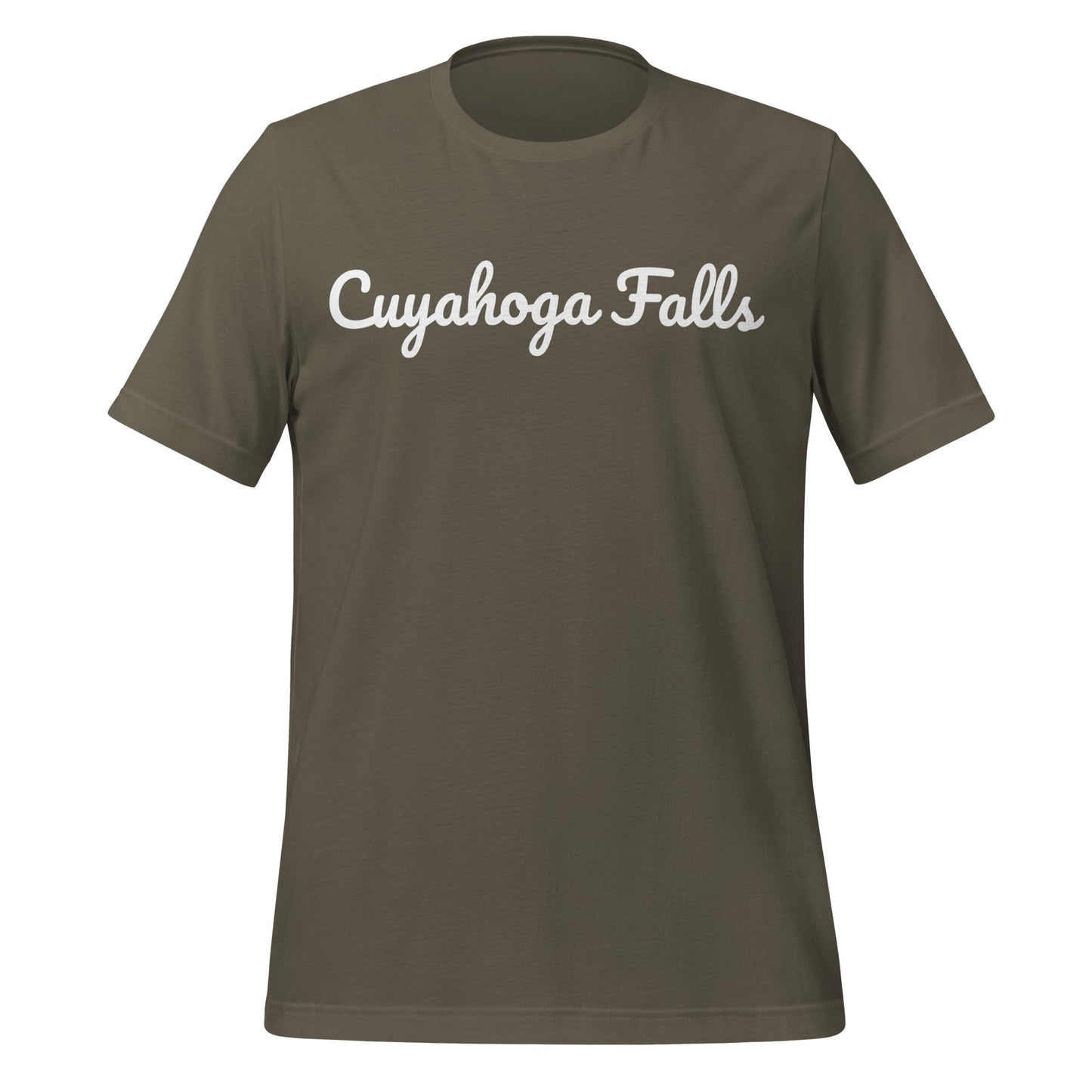 Cuyahoga Falls Ohio Solo Script Unisex t-shirt