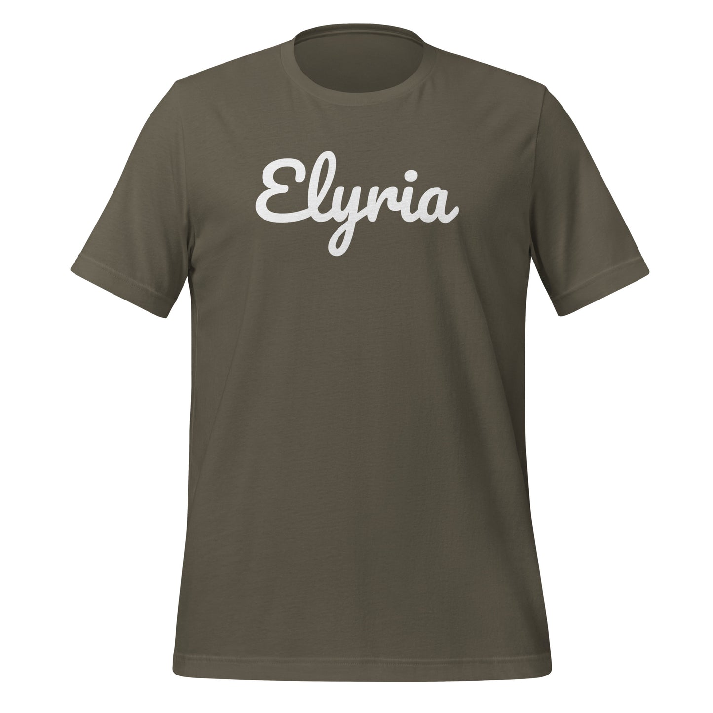 Elyria Ohio Solo Script Unisex t-shirt