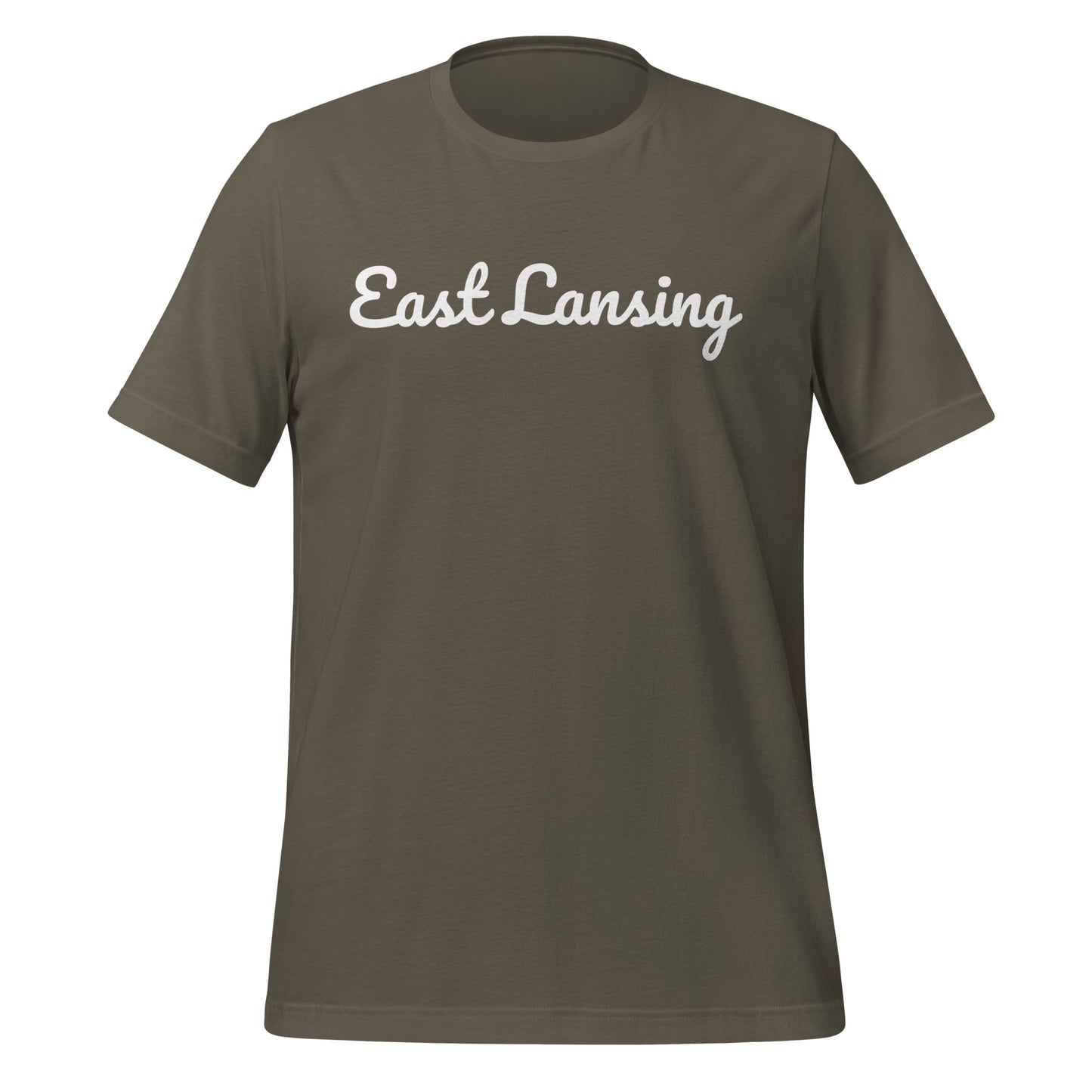 East Lansing Michigan Solo Script Unisex t-shirt