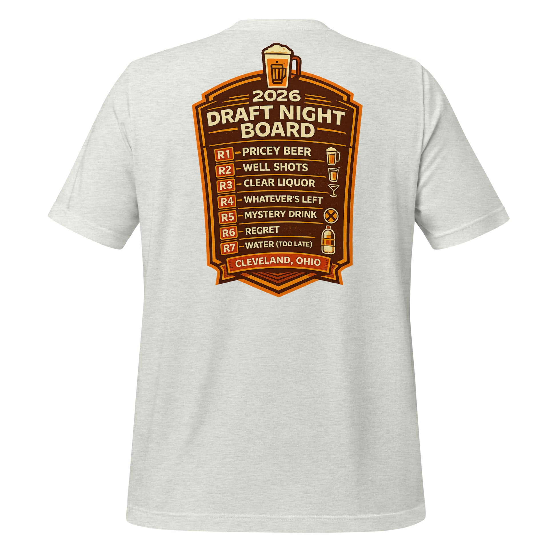 2026 Cleveland Football Draft T-Shirt - At Least One Goes Right Unisex