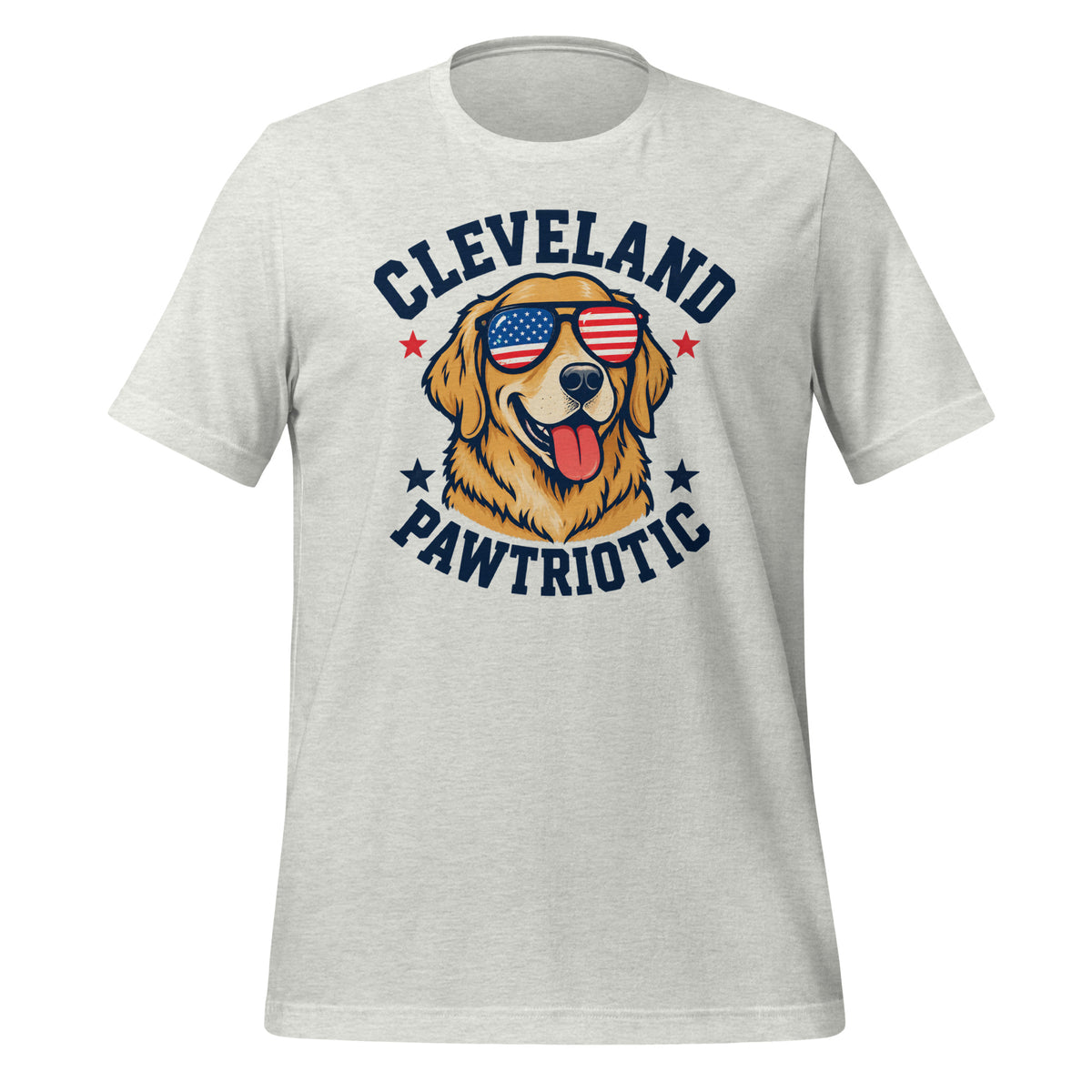 Cleveland, Ohio Fourth of July Unisex T-Shirt - Patriotic Dog