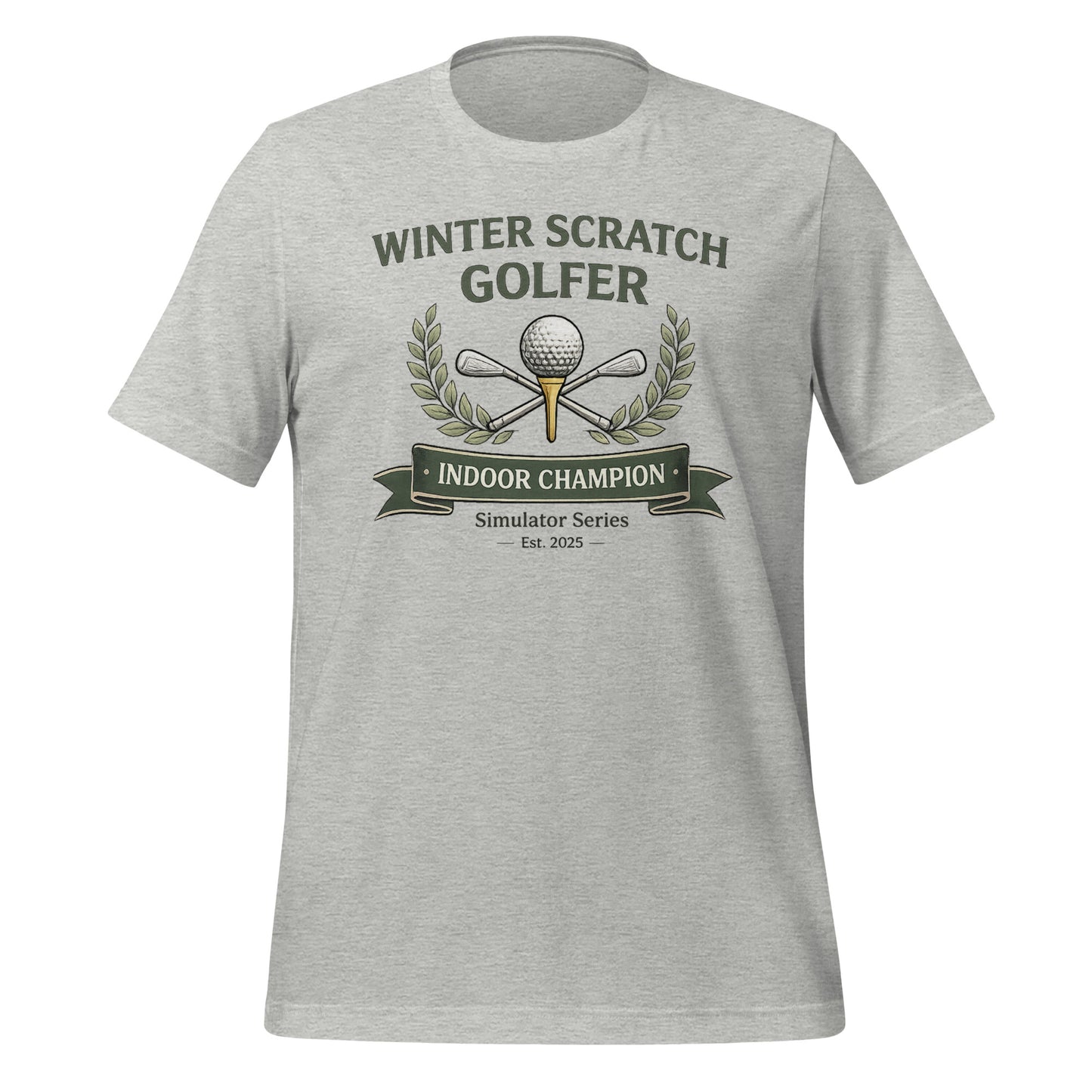 Winter Scratch Golfer Unisex T-shirt - Simulator