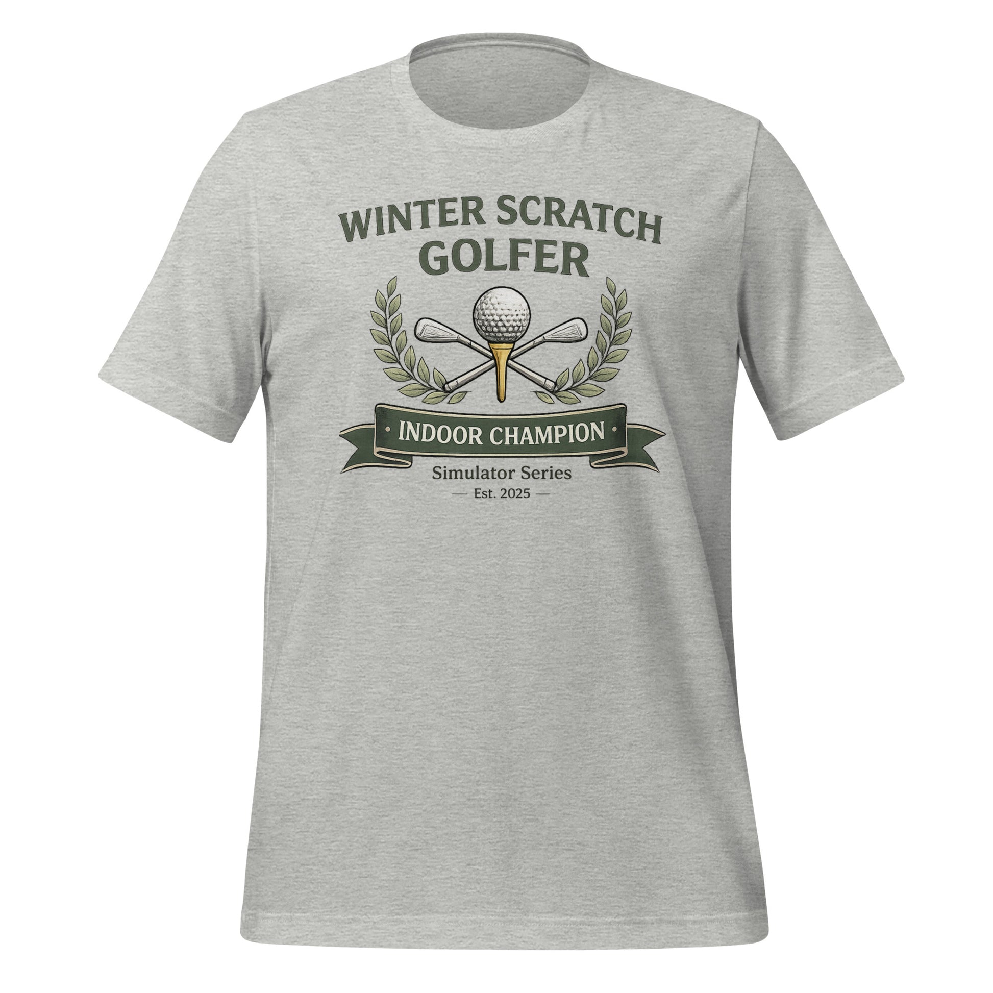 Winter Scratch Golfer Unisex T-shirt - Simulator