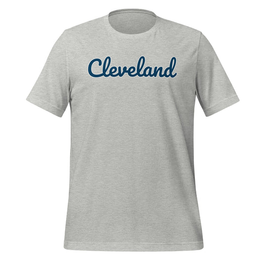 Cleveland Baseball Solo Script Blue Unisex T-Shirt
