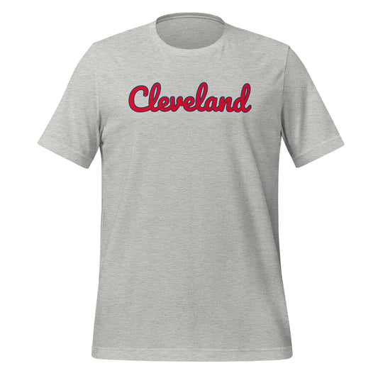Cleveland Baseball Solo Script Red Unisex T-Shirt