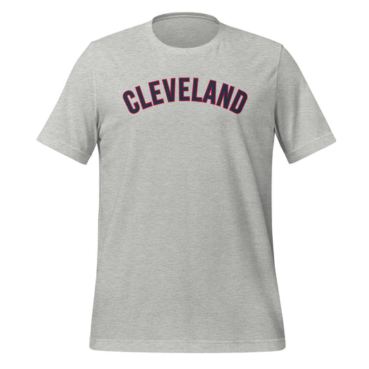 Cleveland Baseball Solo Block Blue Letters Unisex T-shirt