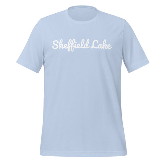 Sheffield Lake Ohio Solo Script Unisex t-shirt