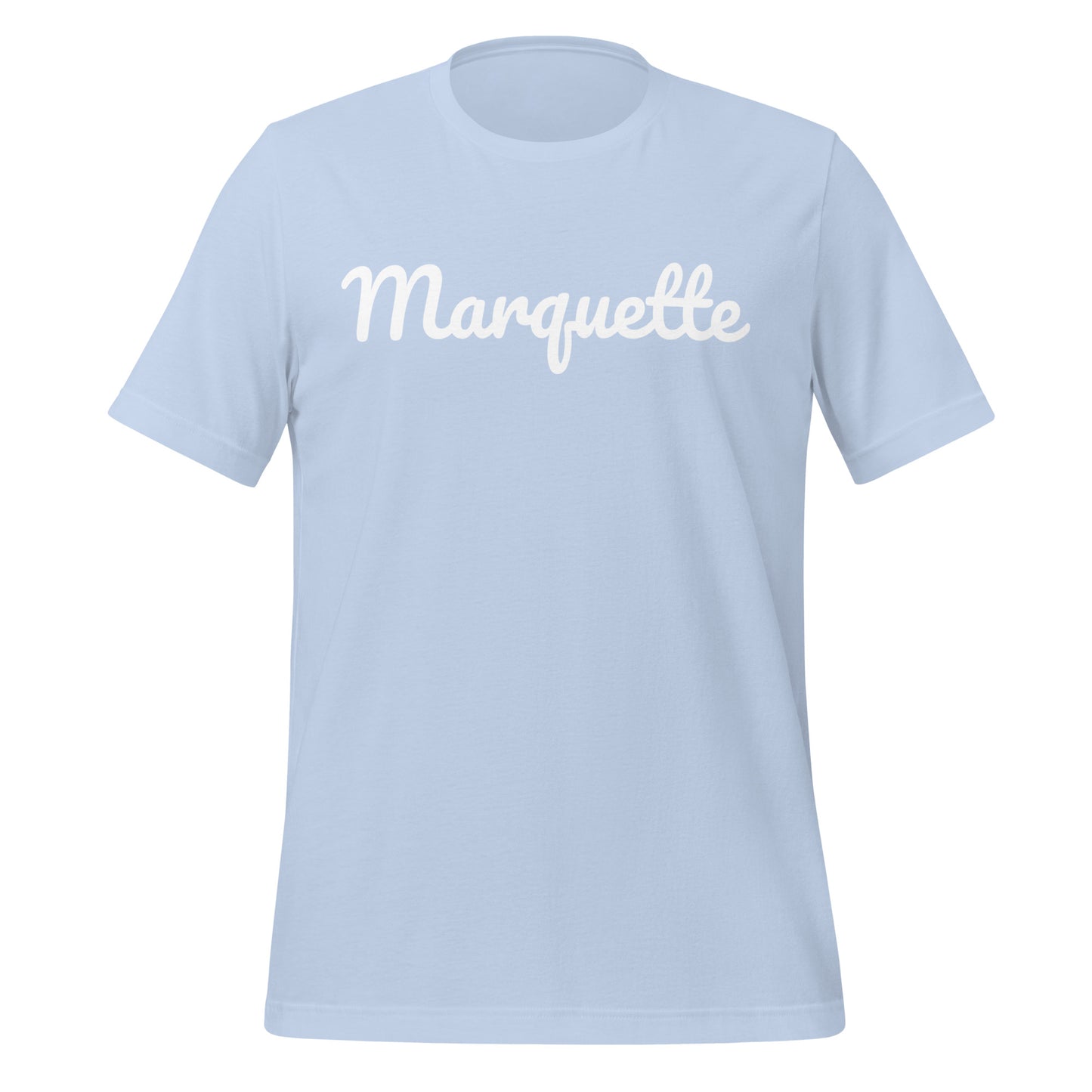 Marquette Michigan Solo Script Unisex t-shirt