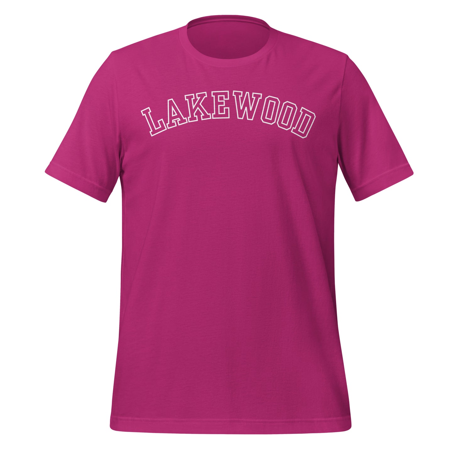 Lakewood Ohio Block Outline Unisex t-shirt