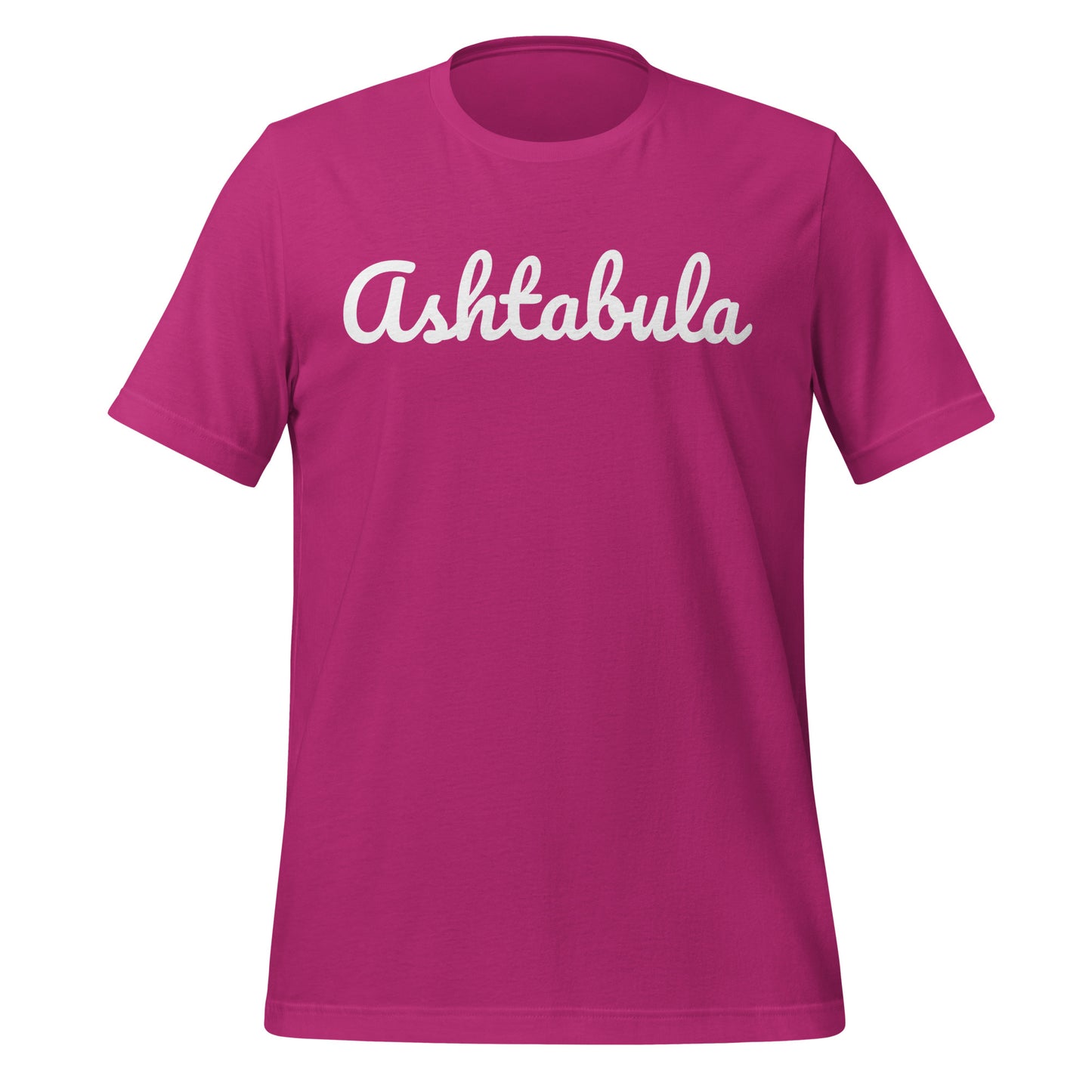 Ashtabula Ohio Solo Script Unisex t-shirt