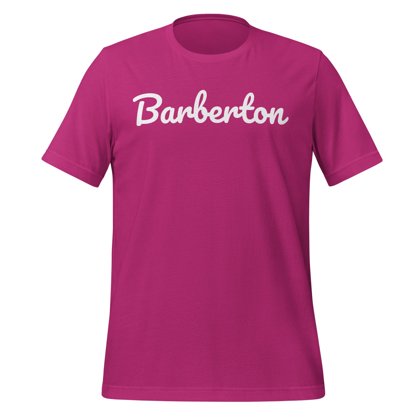 Barberton Ohio Solo Script Unisex t-shirt