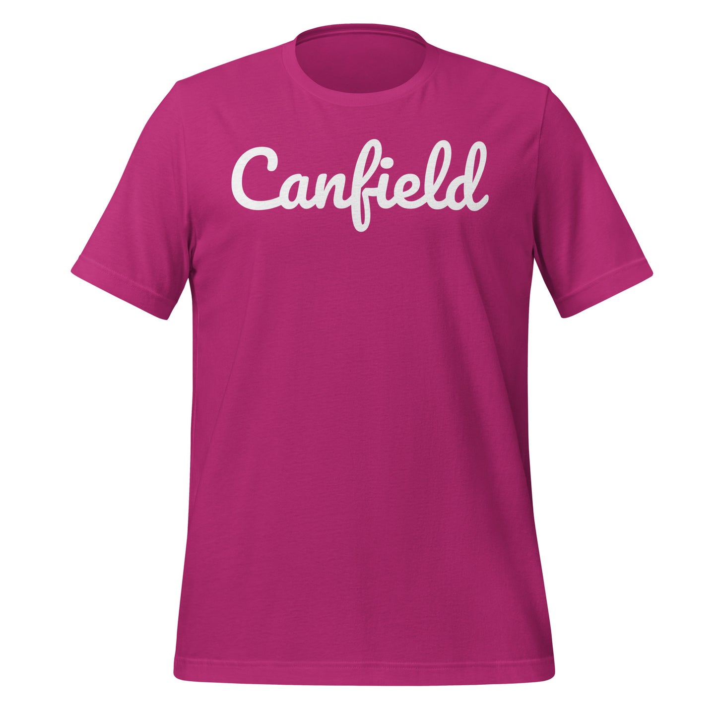 Canfield Ohio Solo Script Unisex t-shirt