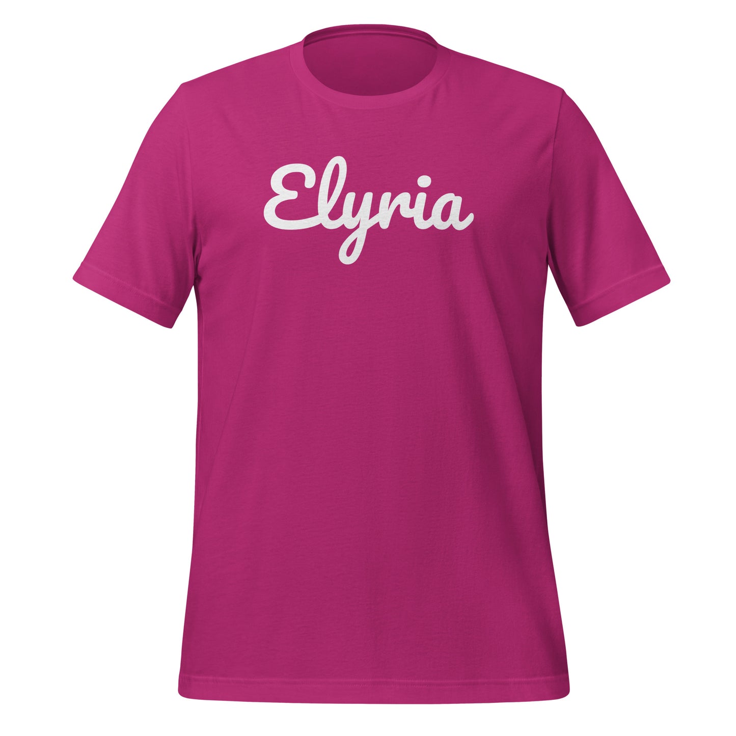 Elyria Ohio Solo Script Unisex t-shirt