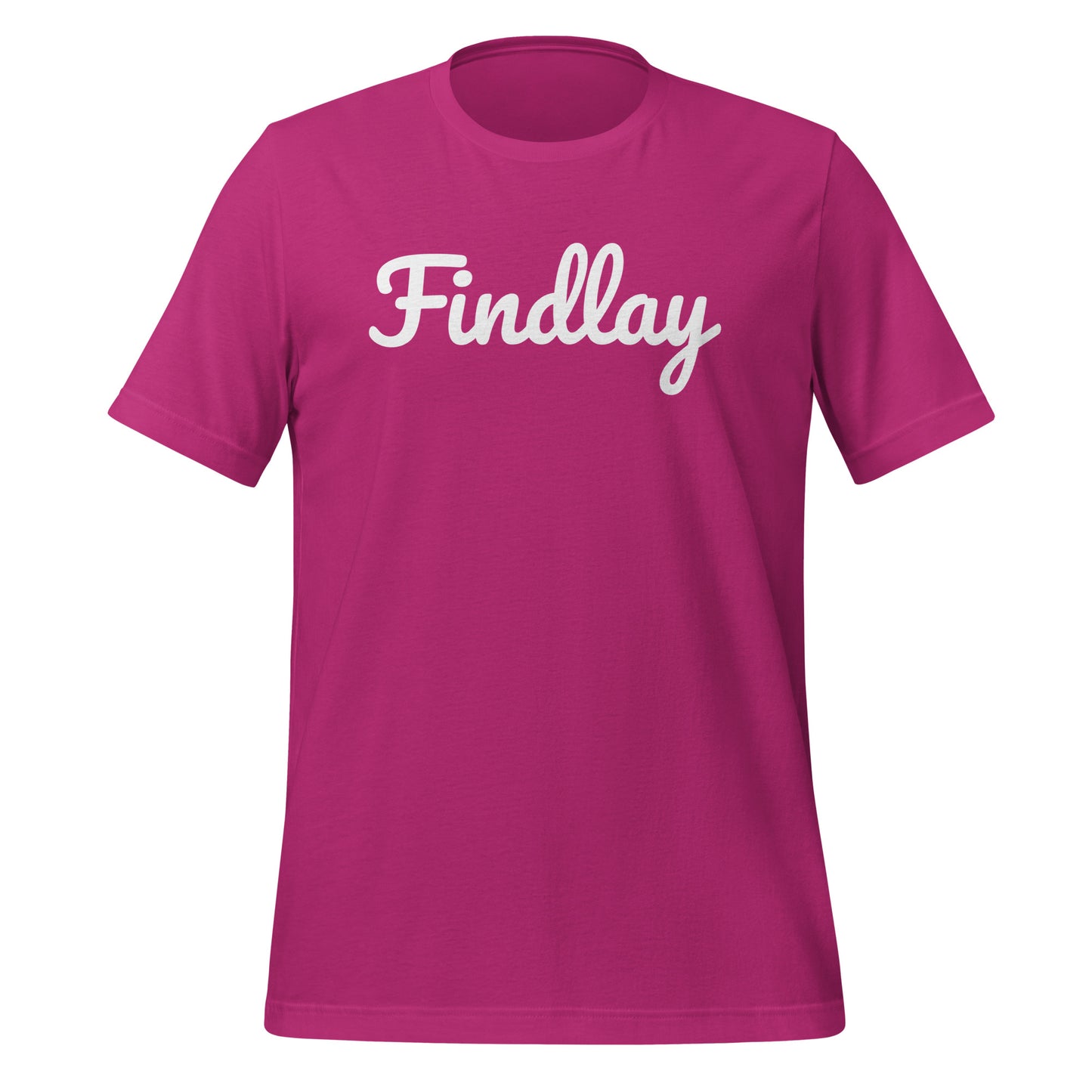 Findlay Ohio Solo Script Unisex t-shirt