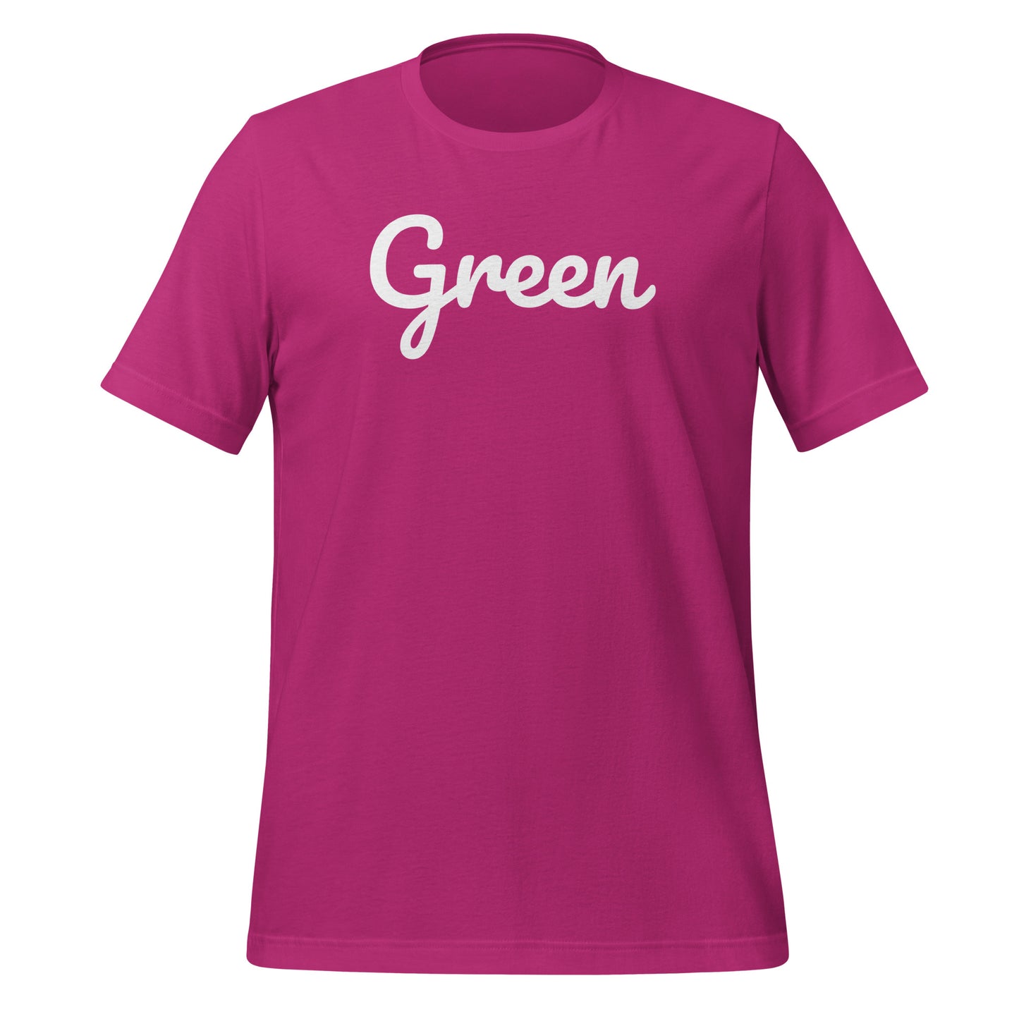 Green Ohio Solo Script Unisex t-shirt