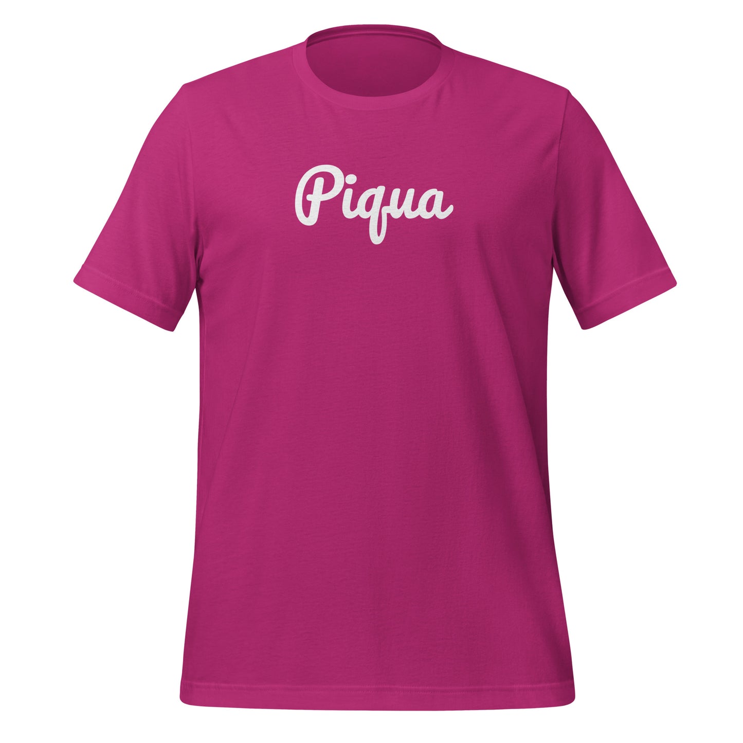 Piqua Ohio Solo Script Unisex t-shirt