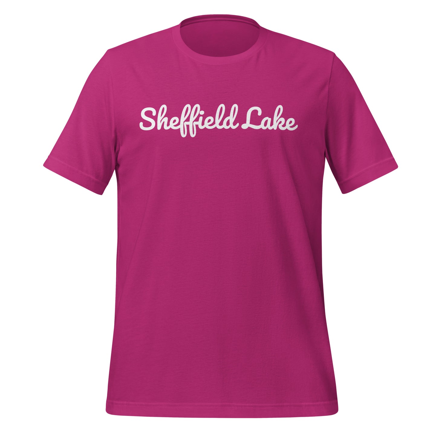 Sheffield Lake Ohio Solo Script Unisex t-shirt