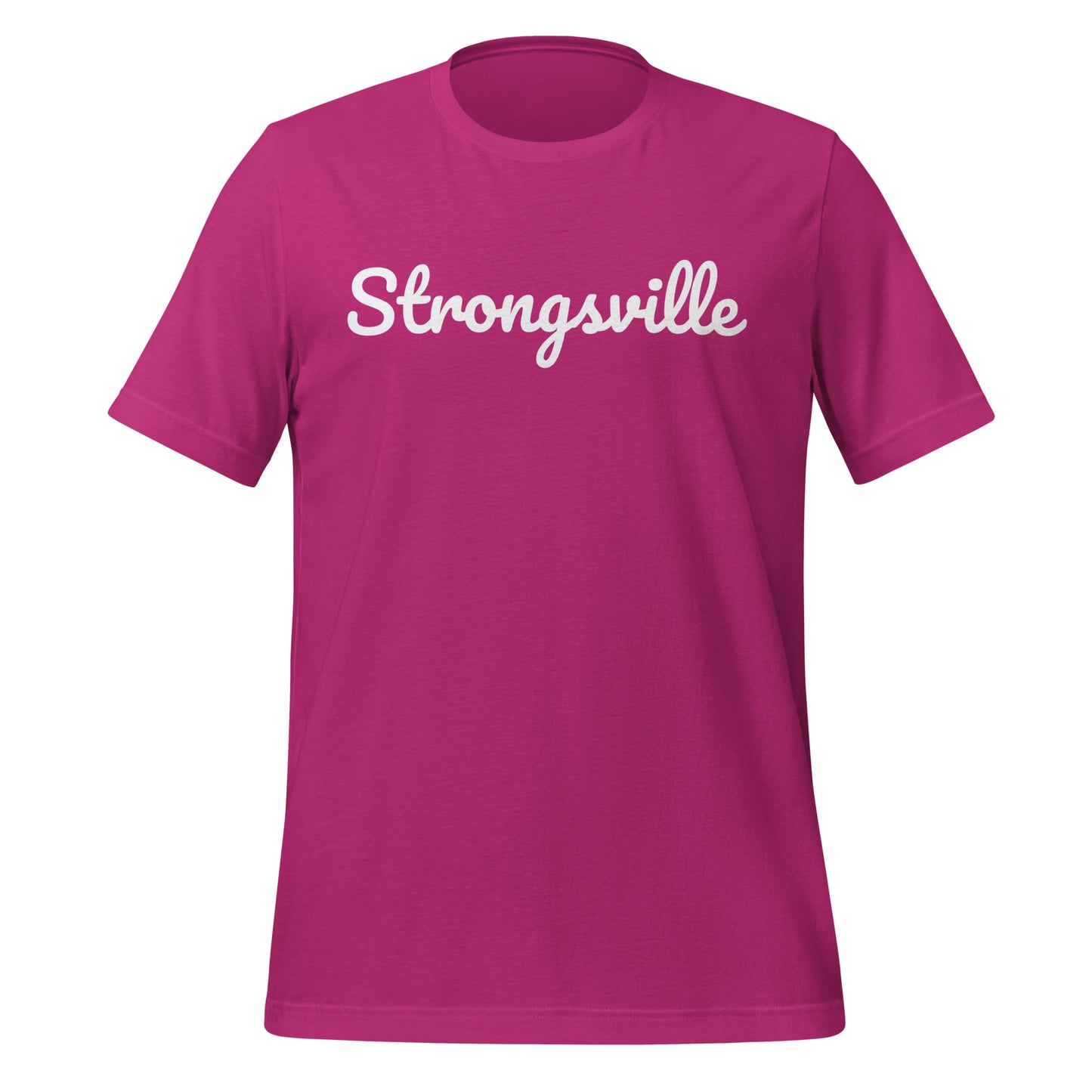 Strongsville Ohio Solo Script Unisex t-shirt