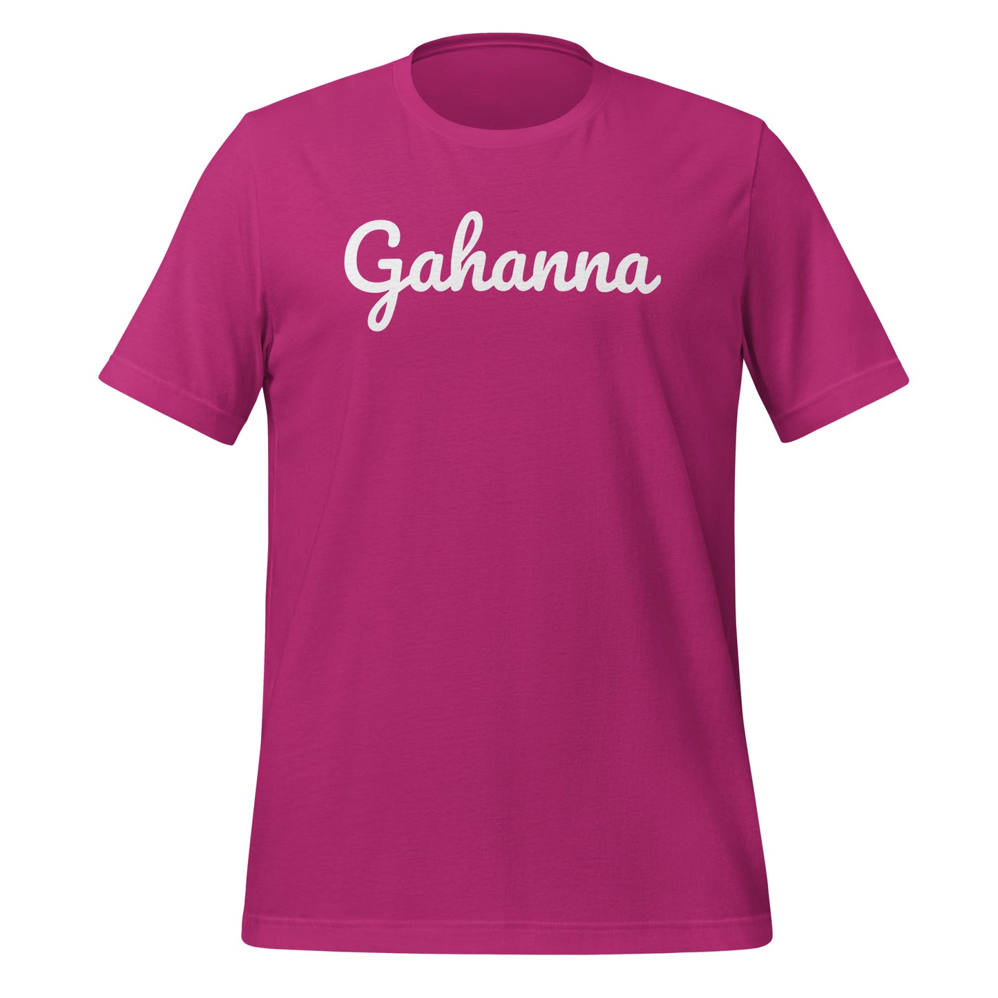 Gahanna Ohio Solo Script Unisex t-shirt