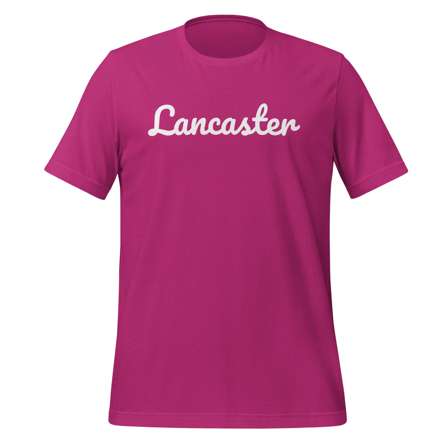Lancaster Ohio Solo Script Unisex t-shirt
