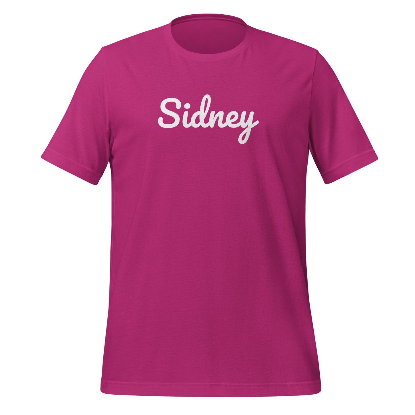 Sidney Ohio Solo Script Unisex t-shirt
