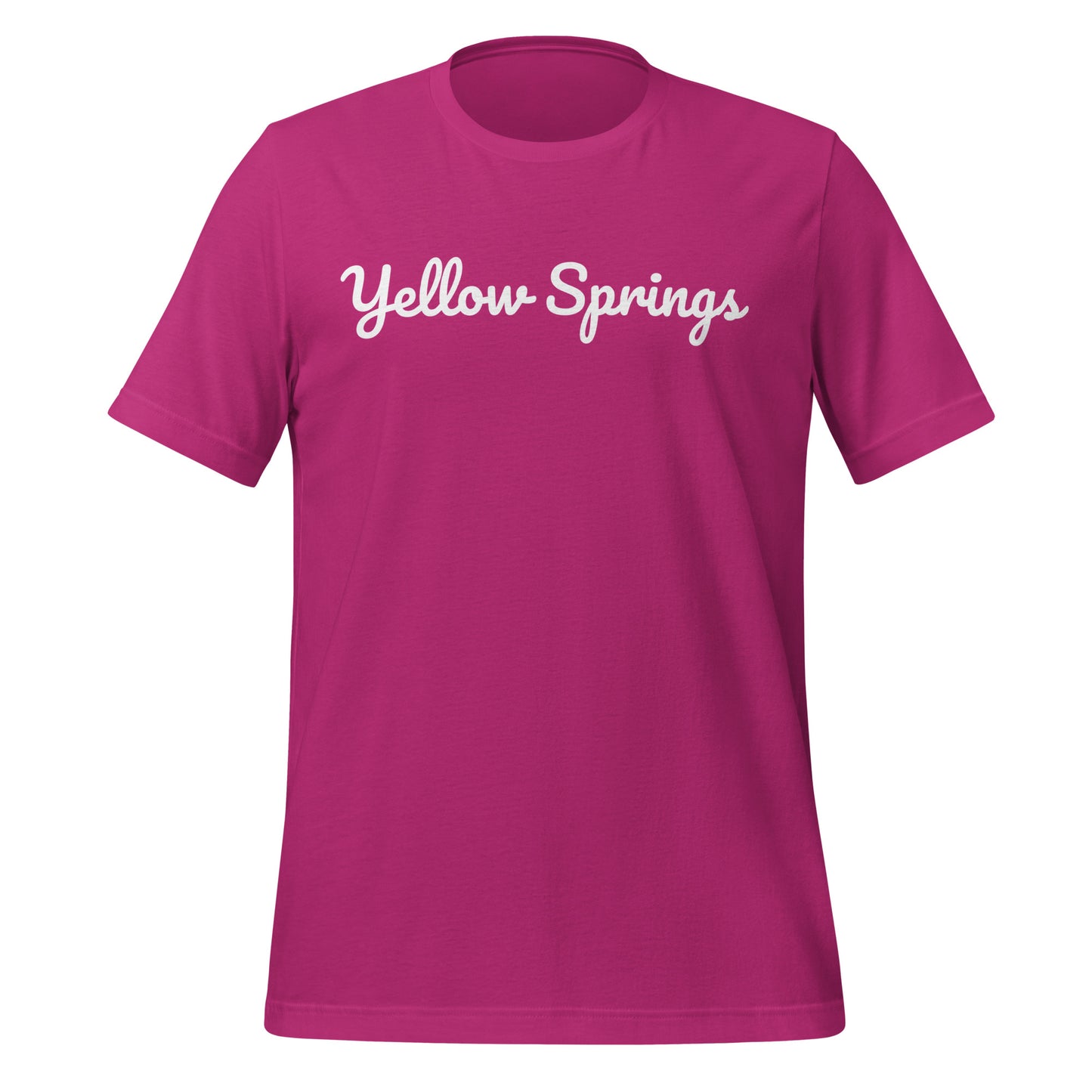 Yellow Springs Ohio Solo Script Unisex t-shirt