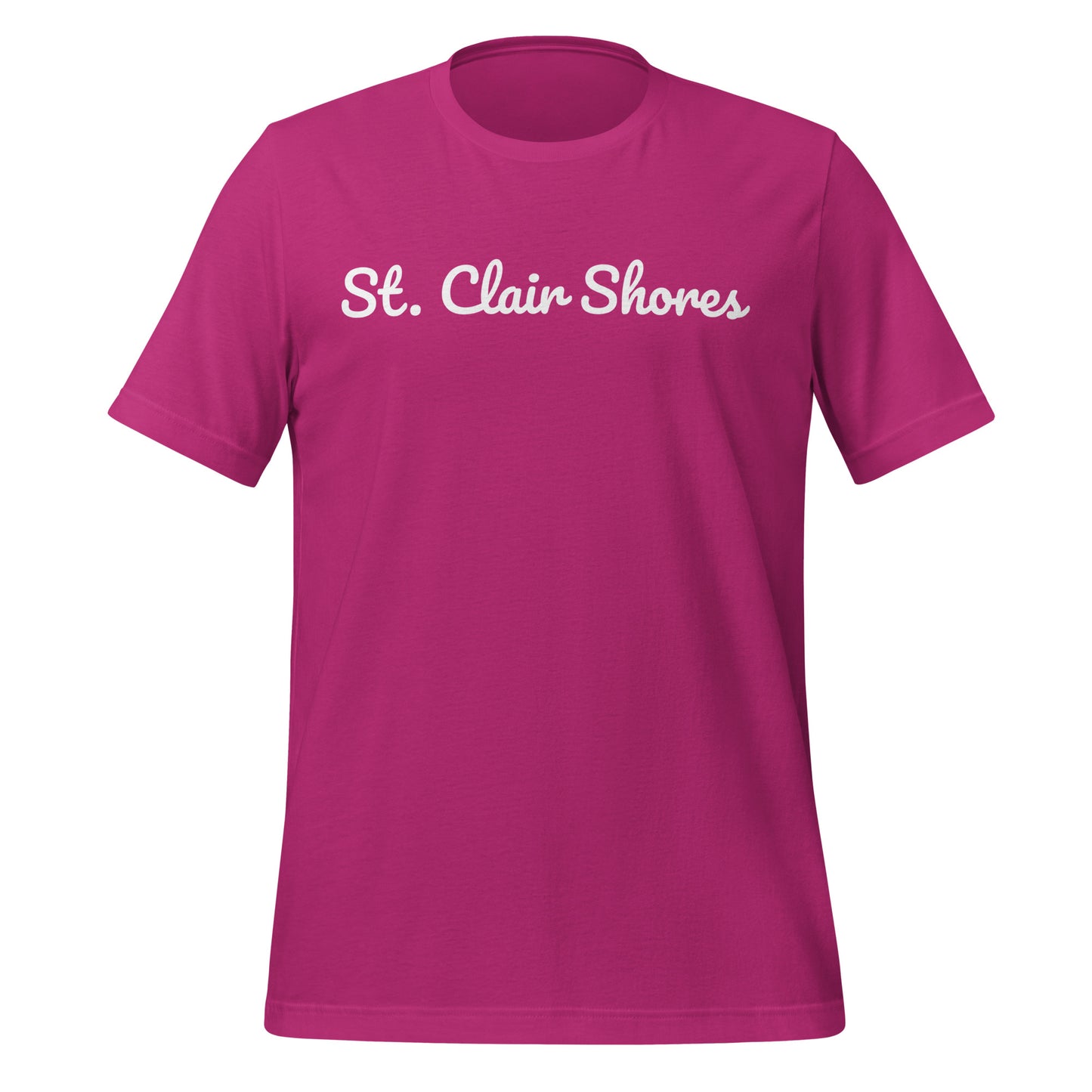 St. Clair Shores Michigan Solo Script Unisex t-shirt