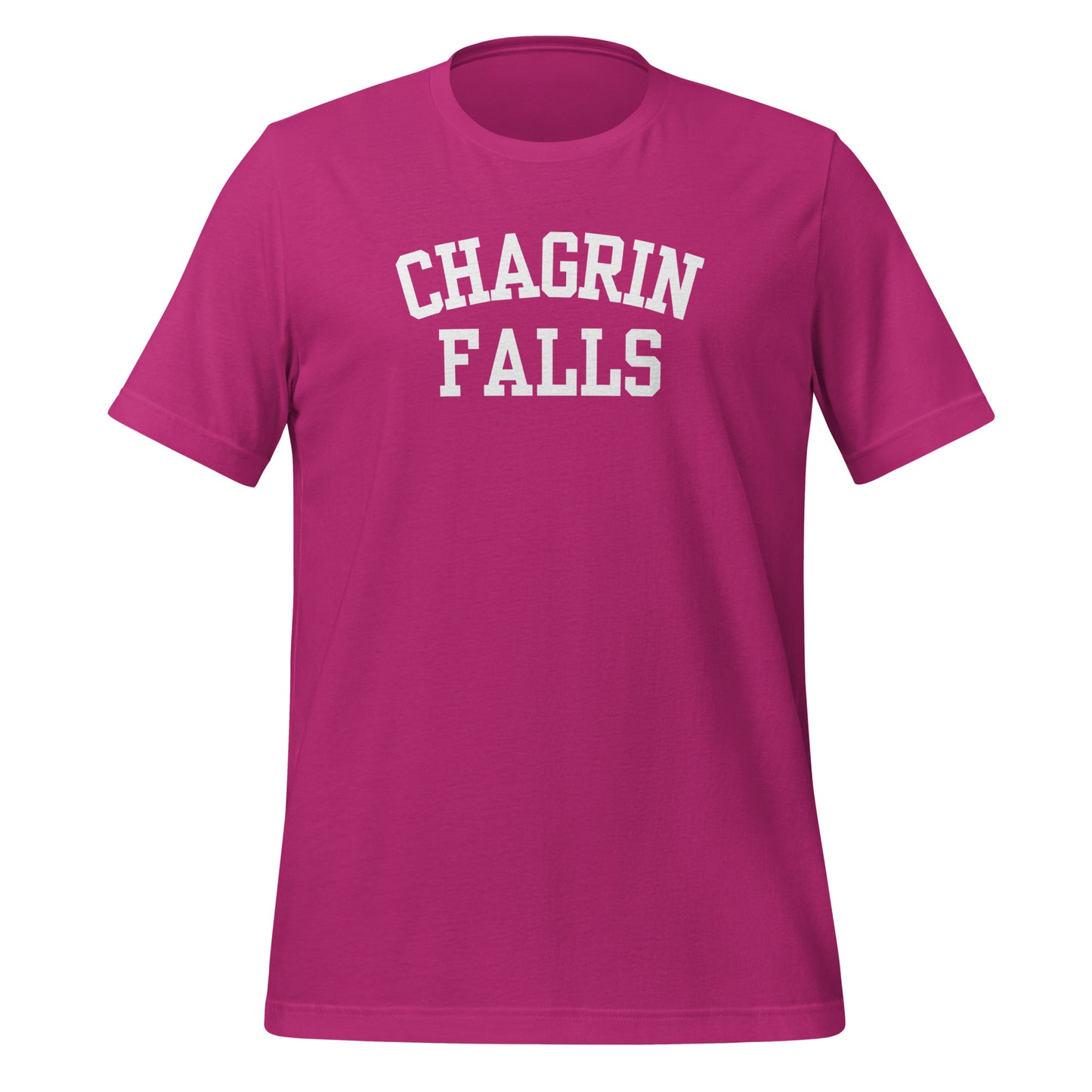 Chagrin Falls Ohio Block Solo Unisex t-shirt