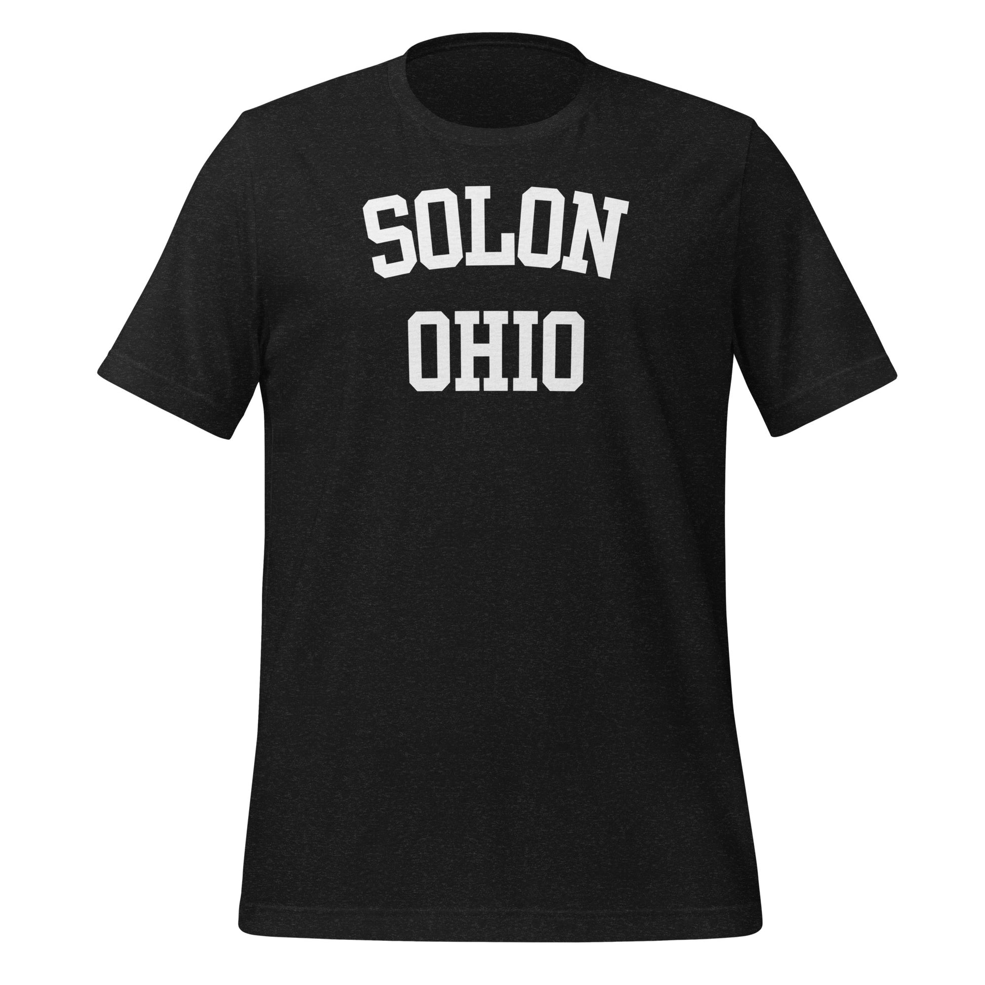 Solon, Ohio Block Letter Short Sleeve Unisex T-Shirt