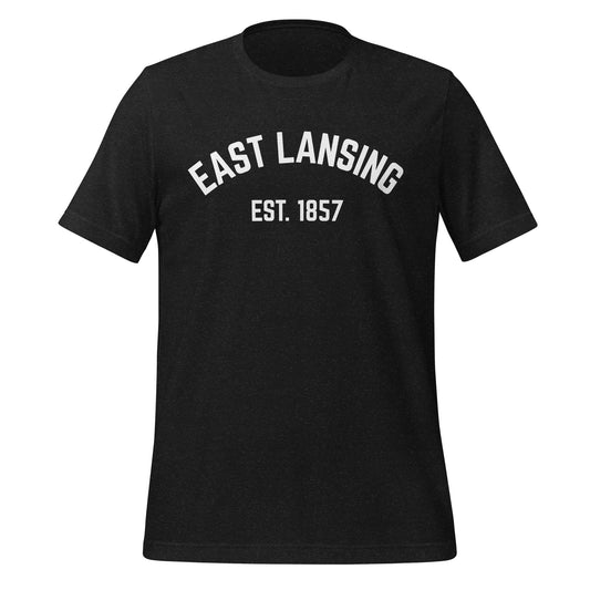 East Lansing Michigan Block Short Sleeve Unisex t-shirt