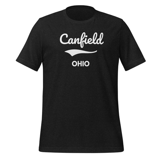 Canfield Ohio Script Short Sleeve Unisex t-shirt