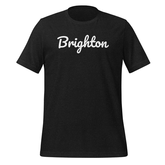 Brighton, Michigan Short Sleeve Solo Script Unisex T-shirt