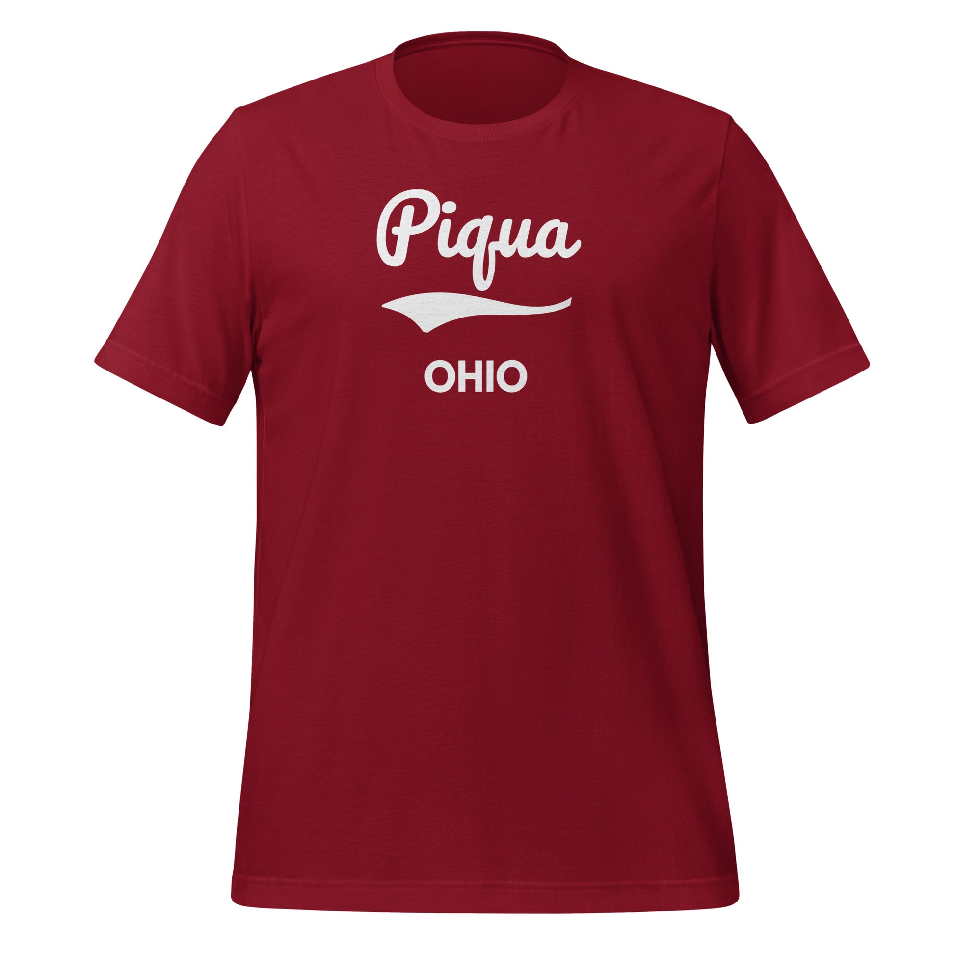 Piqua Ohio Script Short Sleeve Unisex T-Shirt