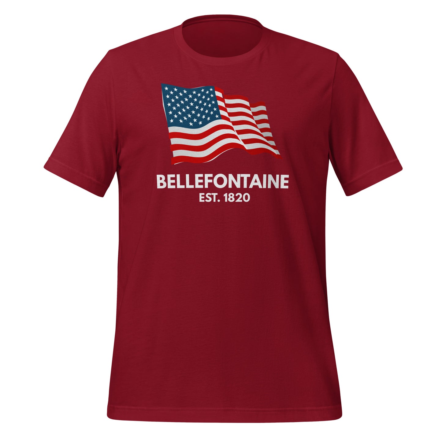 Bellefontaine Ohio USA Short Sleeve Unisex T-shirt