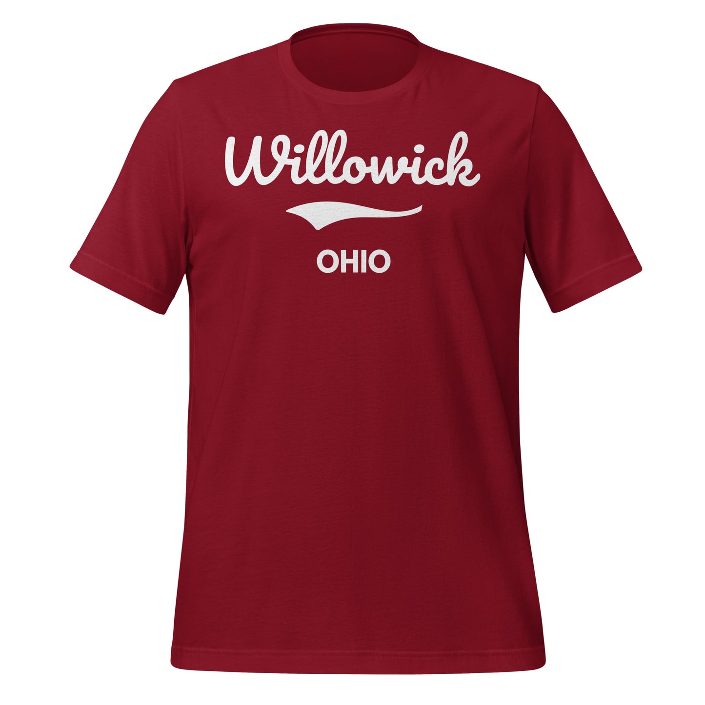 Willowick Ohio Script Short Sleeve Unisex t-shirt