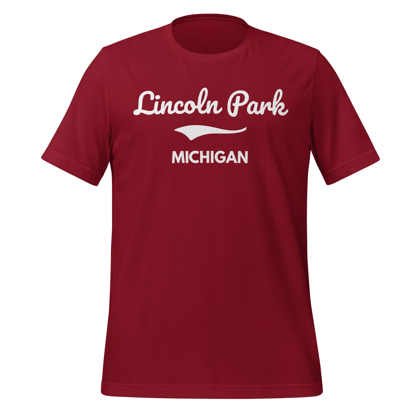 Lincoln Park, Michigan Script Short Sleeve Unisex T-Shirt