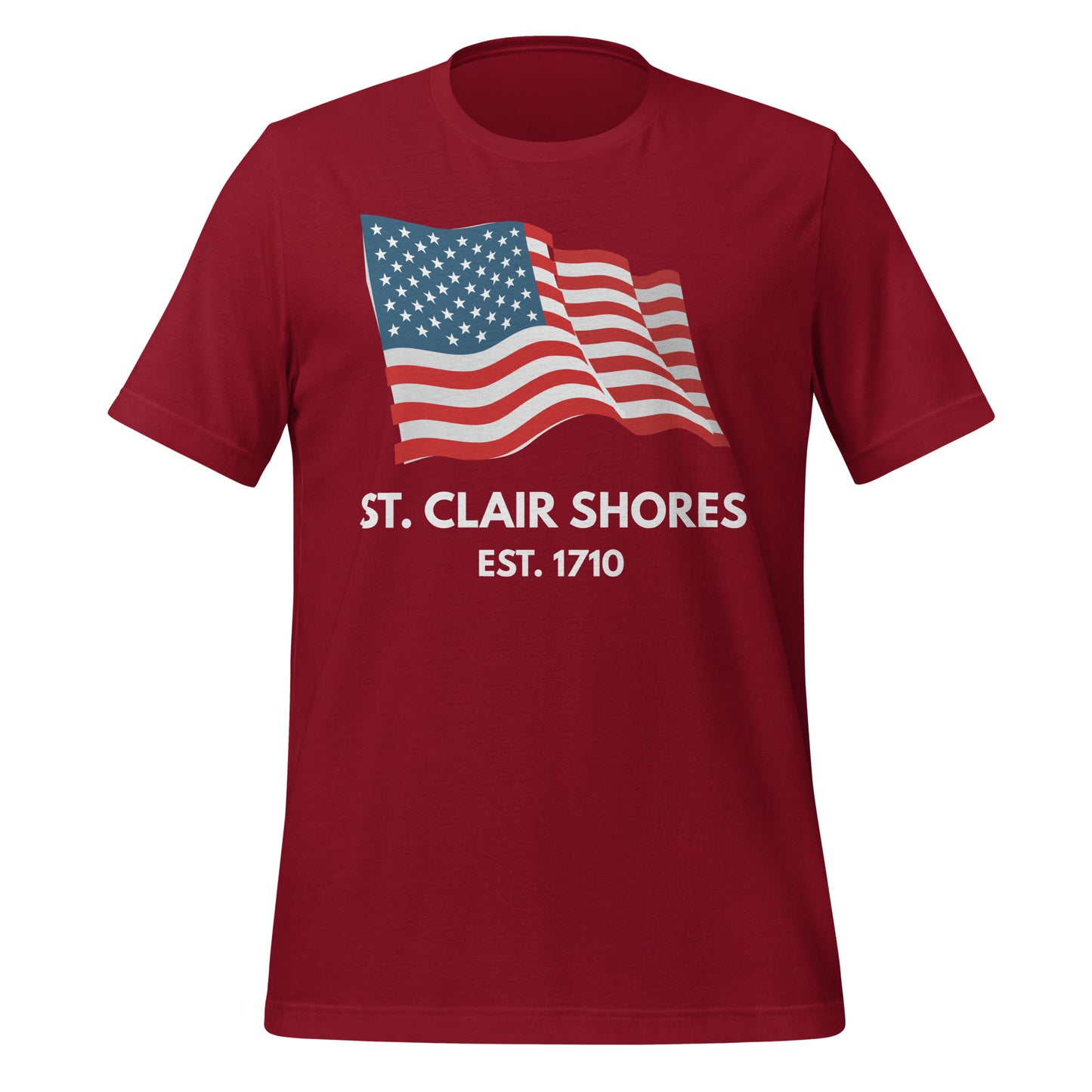 St. Clair Shores Michigan Fourth of July Short Sleeve Unisex t-shirt