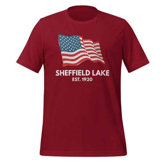 Sheffield Lake Ohio Fourth of July Short Sleeve Unisex t-shirt